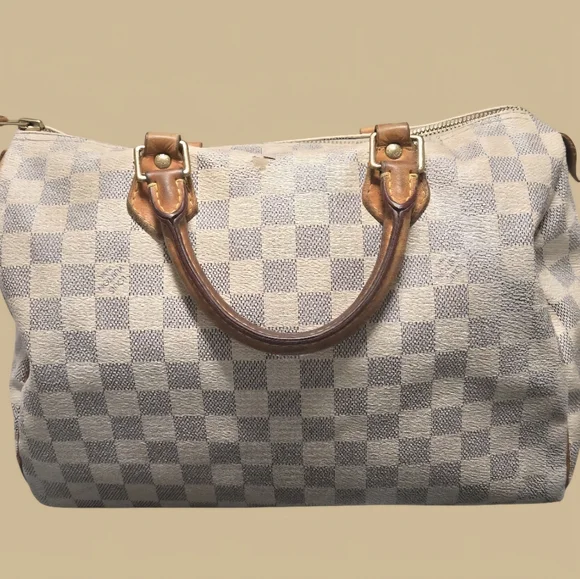 Louis Vuitton Damier Azul Speedy 30 Canvas Bag - Picture 7 of 12